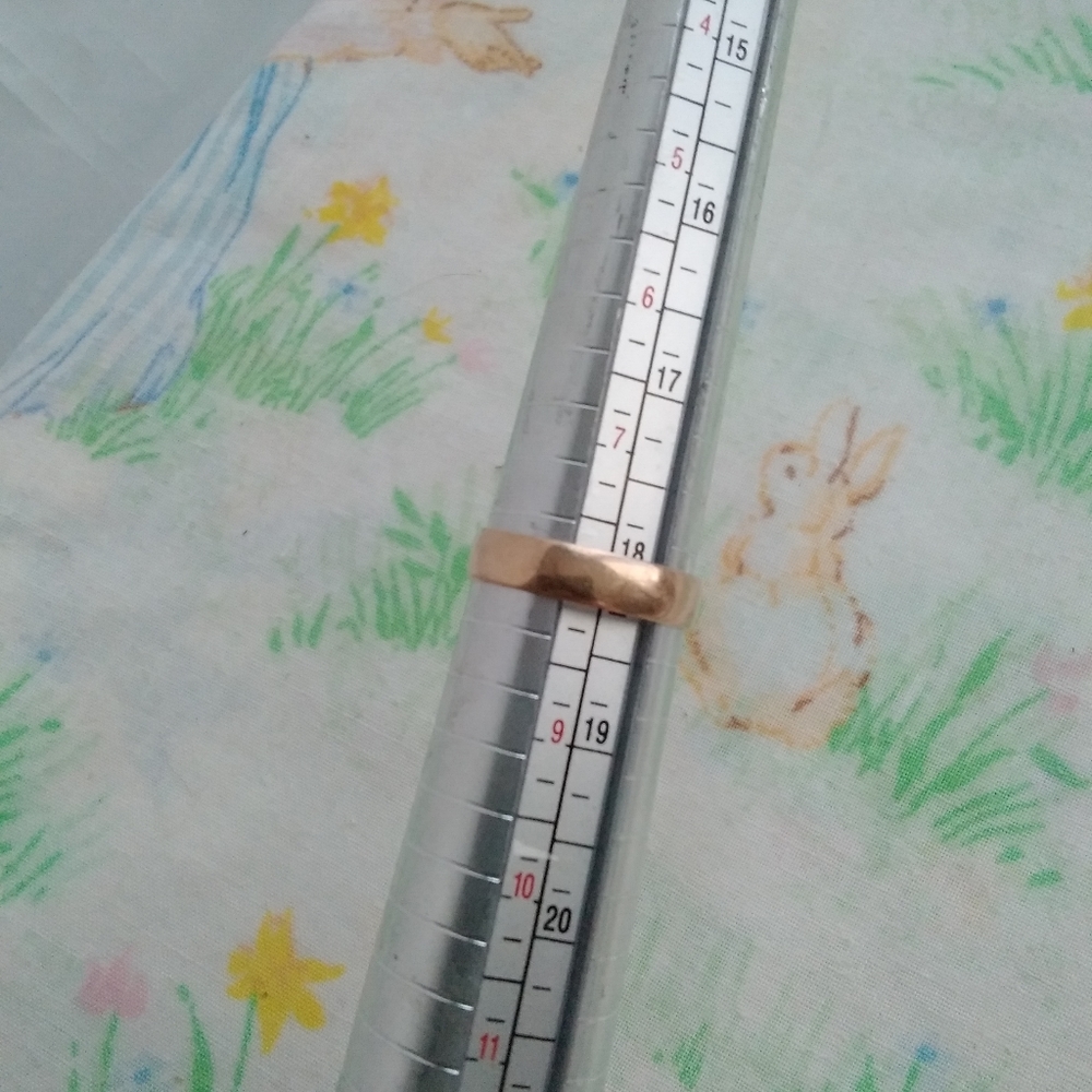 🌙14k Gold Ring Wedding Band - Picture 5 of 8